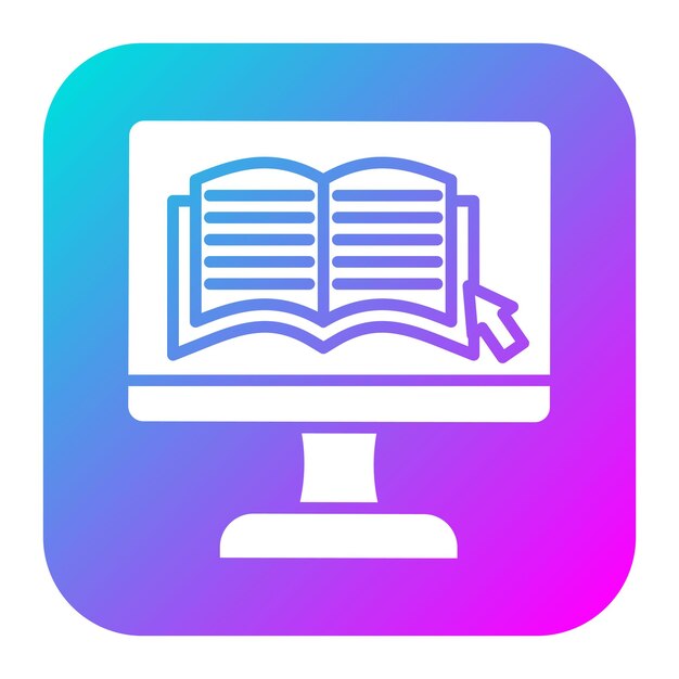 Ikona wektora kursu online może być używana do zestawu ikon szkolenia biznesowego