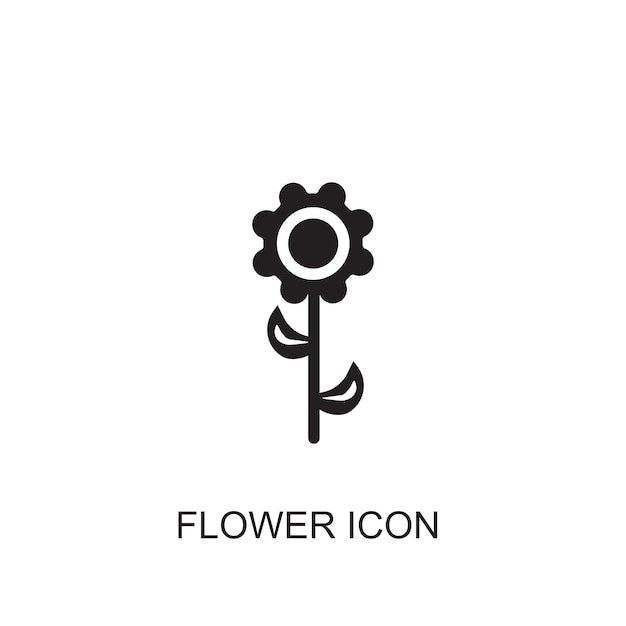 Ikona wektora kwiatu