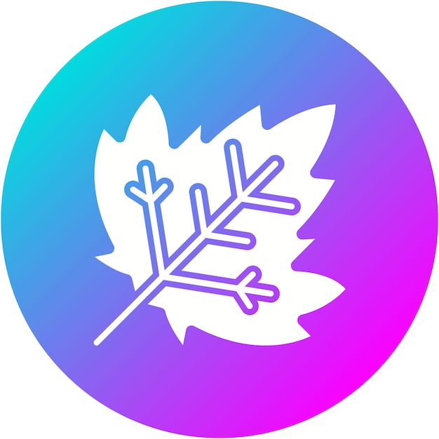 Ikona wektora Maple Leaf może być używana do jesiennego zestawu ikon