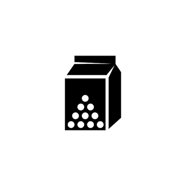 Plik wektorowy ikona wektora pojemnika na mleko prosty płaski symbol na białym tle