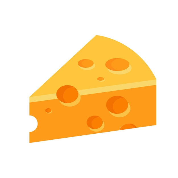 Plik wektorowy ikona wektora sera wyizolowana na białym tle płaski żółty symbol żywności mlecznej do projektowania strony internetowej