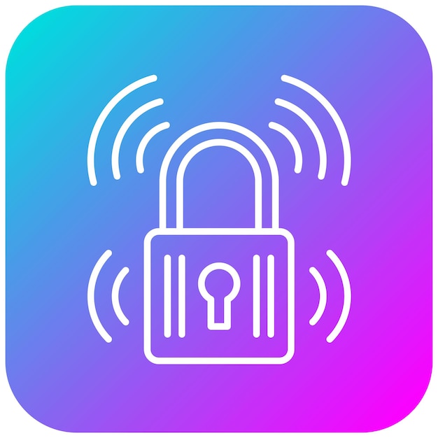 Ikona wektora Smart Lock może być używana do zestawu ikon technologii