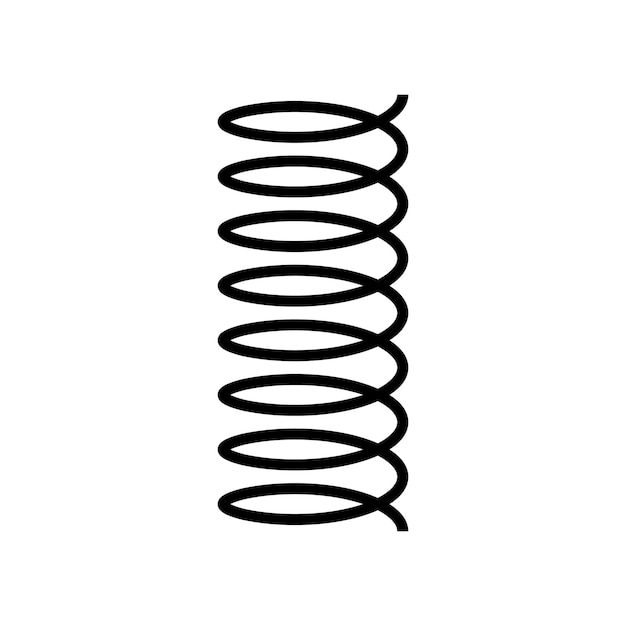 Plik wektorowy ikona wektora sprężyny spiralnej