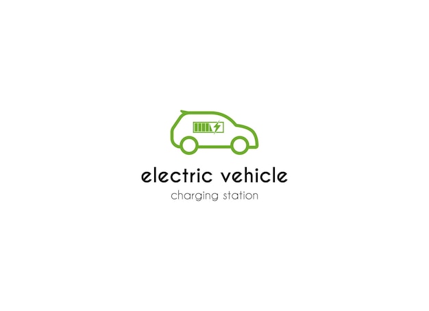 Ikona wektora stacji ładowania elektrycznego