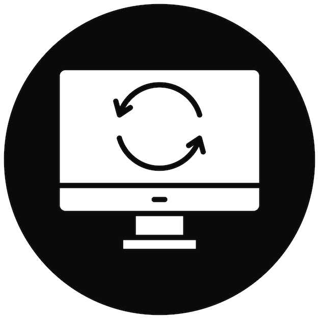 Ikona wektora synchronizacji Może być używana do zestawu ikon Business Analytics
