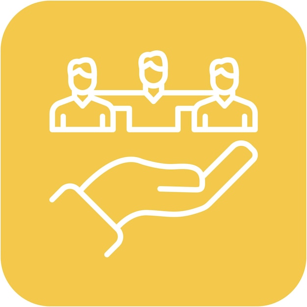 Ikona wektora Team Harmony może być używana do zestawu ikon Teamwork