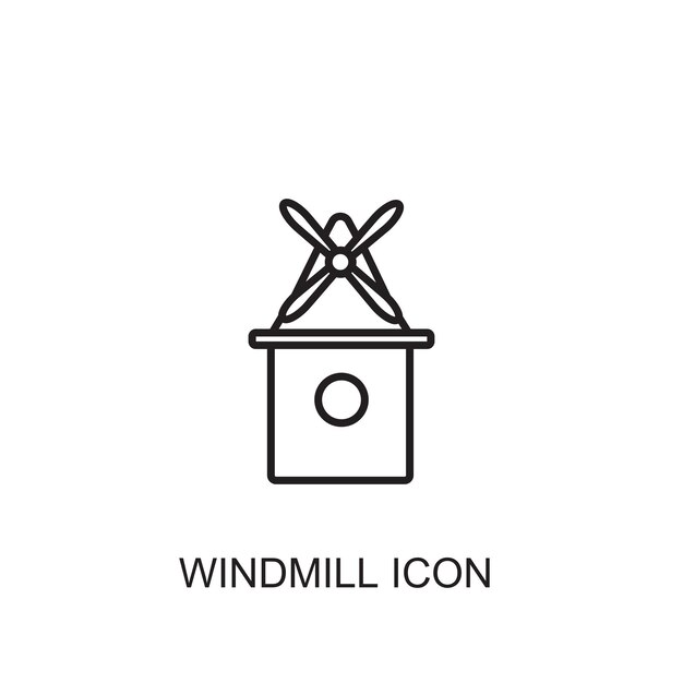 Plik wektorowy ikona wektora wiatraka