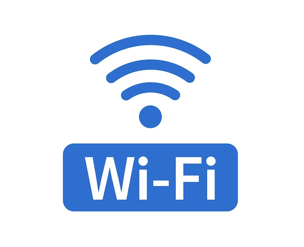 ikona Wi-Fi i bezprzewodowa połączenie internetowe ikona sieci bezprzewodowej ilustracja wektorowa