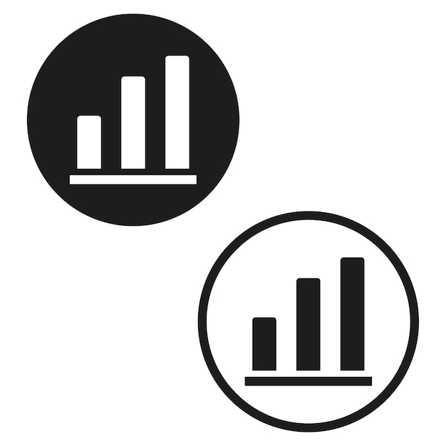 Plik wektorowy ikona wykresu ikona wzrostu ikona wykresu ikona wektora ilustracja eps 10 podstawowy obraz