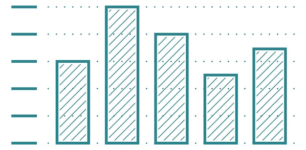 Ikona Wykresu Kolumnowego Diagram Statystyki Danych Element Infografiki