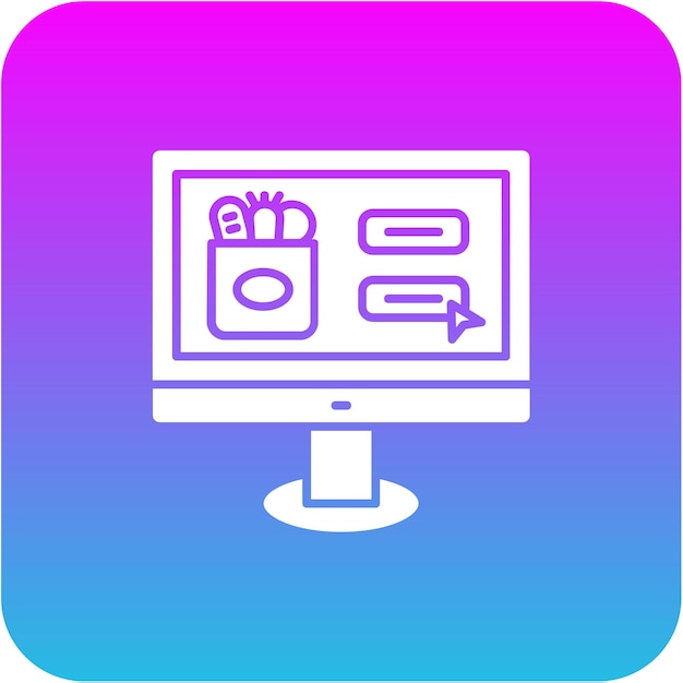 Ikona zakupów internetowych