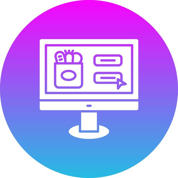 Ikona zakupów internetowych