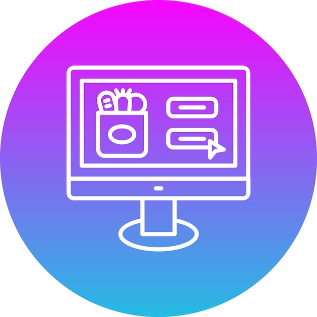 Ikona zakupów internetowych