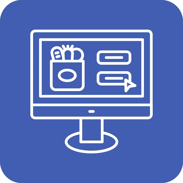 Ikona zakupów internetowych
