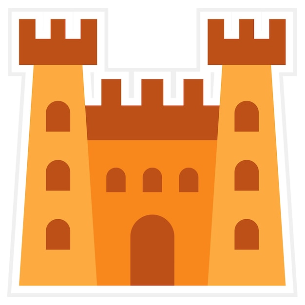 Plik wektorowy ikona zamku