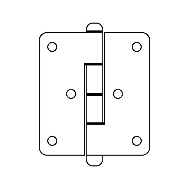 Plik wektorowy ikona zawiasu drzwi