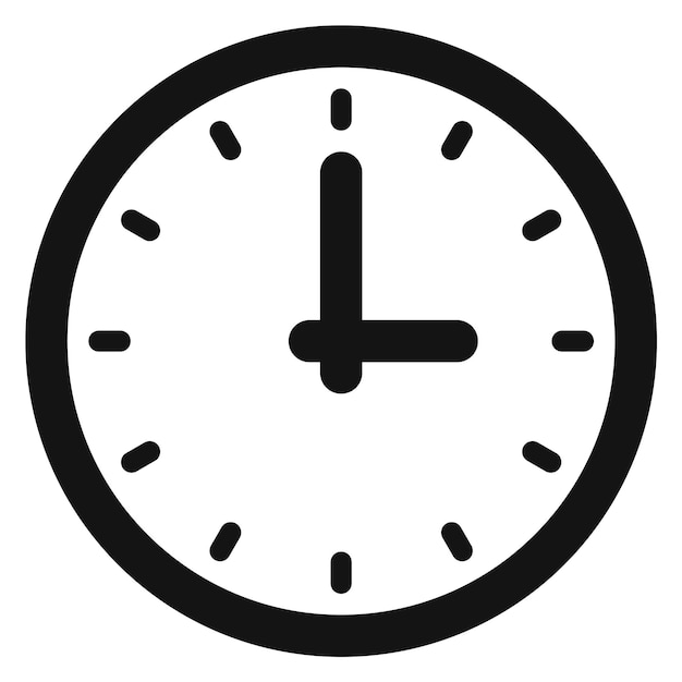 Plik wektorowy ikona zegara ściennego symbol czasu meble do wnętrz