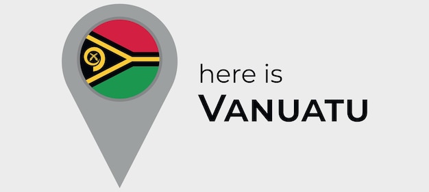 Ikona Znacznika Mapy Vanuatu Tutaj Jest Ilustracją Wektorową Vanuatu