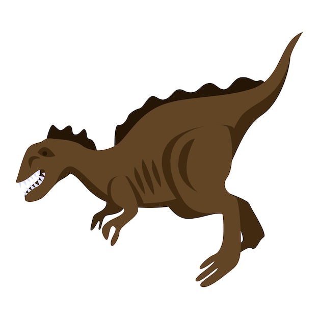Ikona Zwierzęcego Dinozaura Izometryczny Ikona Wektora Zwierzęcego Dinozaura Do Projektowania Stron Internetowych Izolowana Na Białym Tle