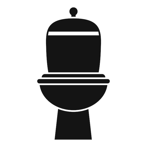 Plik wektorowy ikonka czystej domowej toalety prosty wektor materiał ceramiczny