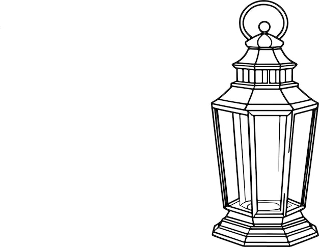 Ikonka europejskiej sylwetki latarni przezroczystego tła Clipart czarny kolor sylwetka stałe białe tło 13