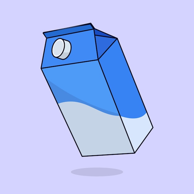Plik wektorowy ikonka ilustracji wektorowej pudełka z świeżym mlekiem ikonka pudełko z mlekiem zdrowe opakowanie mleka