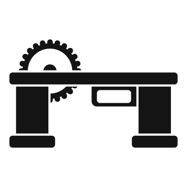 Plik wektorowy ikonka maszyny narzędzia cnc prosty wektor design flash center