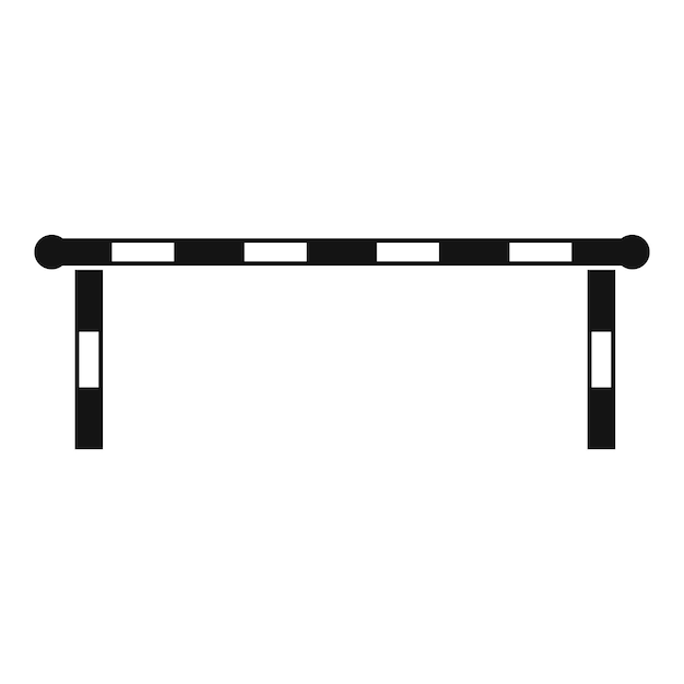 Plik wektorowy ikonka prążkowanej bariery prosta ilustracja ikony wektorowej prążkowej bariery dla sieci