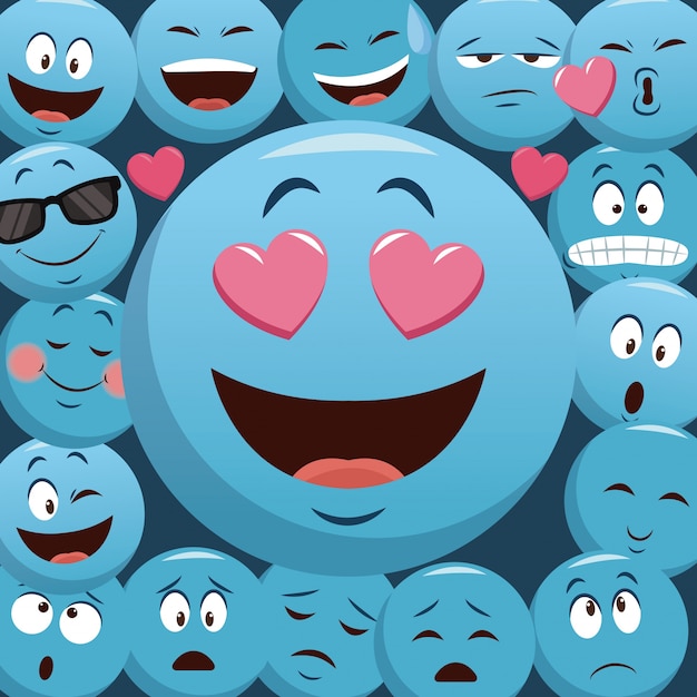 Plik wektorowy ikony czatu emoji