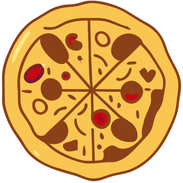 Plik wektorowy ikony pizzeria pizza dostawca pizzy szef kawiarni pizzeria ikona