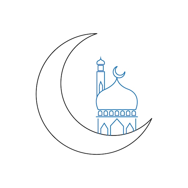 Plik wektorowy ikony ramadanu ikona linii wektorowej dla eid ul fitr i eid ul adha muzułmańskie święto islamskie