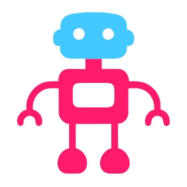 ikony robotów dla futurystycznych lub automatycznych projektów izolacja na białym tle styl anime rgb