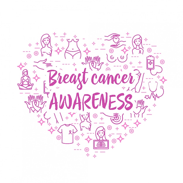 Plik wektorowy ikony świadomości raka piersi