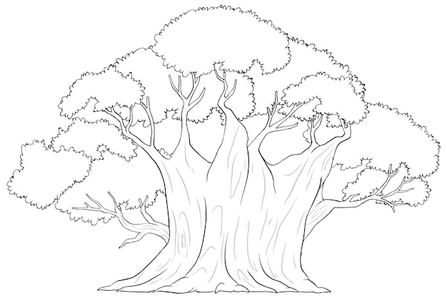Ilustracja artystyczna Majestic Tree Line