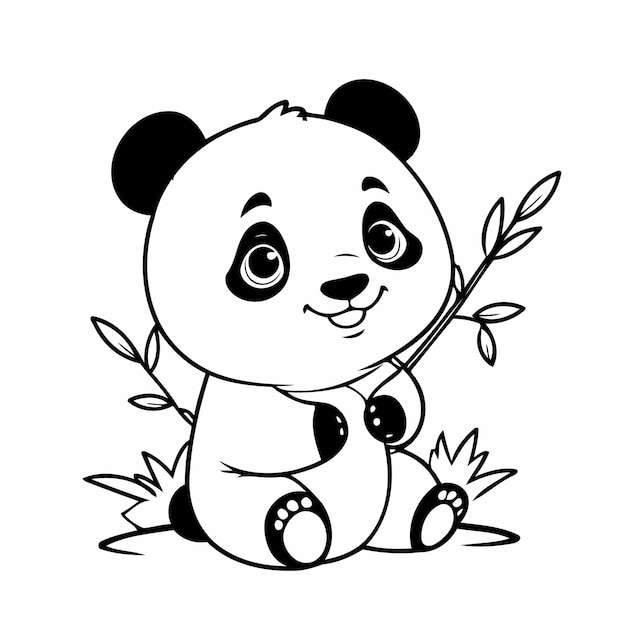 Ilustracja Artystyczna Panda Dla Dzieci