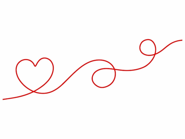 Wektor ilustracja artystyczna valentine heart line