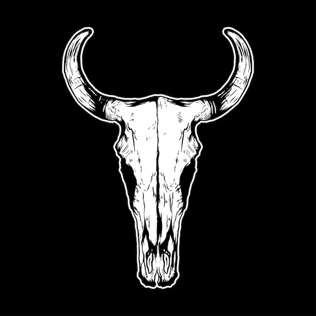 Plik wektorowy ilustracja artystyczna wektorowa bones bull