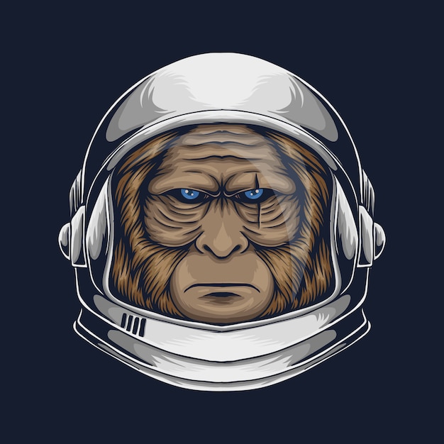 Ilustracja Astronauta Bigfoot