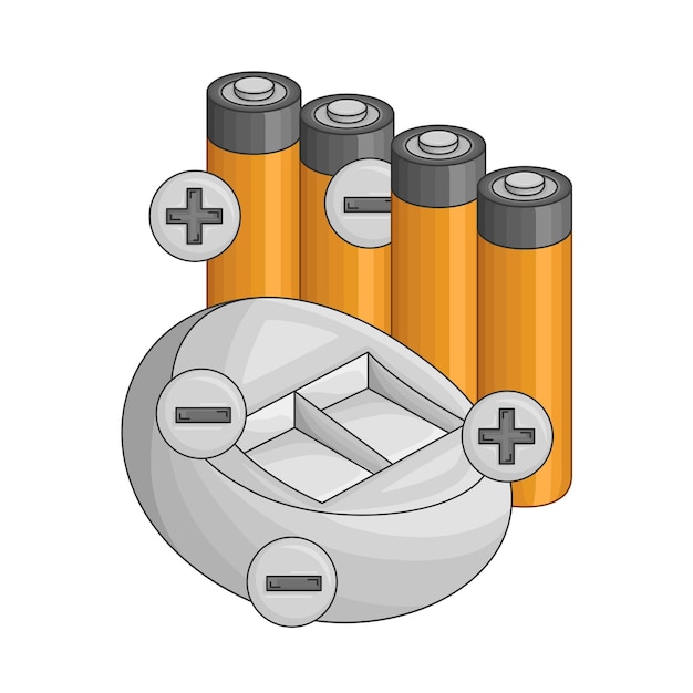 Plik wektorowy ilustracja baterii
