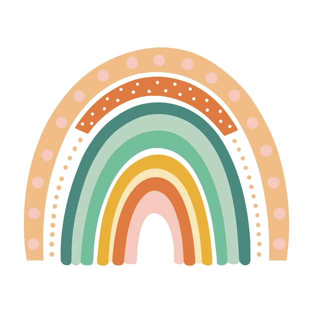 Ilustracja Boho Rainbow