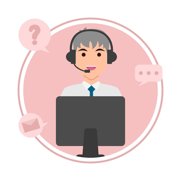 Ilustracja call center
