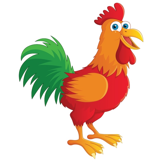 Ilustracja Cartoon Rooster