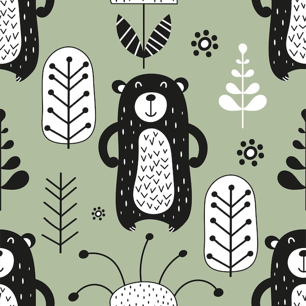 Ilustracja dla dzieci do projektu przedszkola scandi