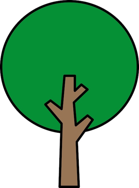 Plik wektorowy ilustracja drzewa