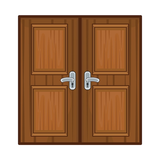Plik wektorowy ilustracja drzwi