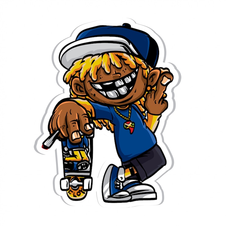 Wektor ilustracja dziecko skater