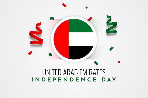 Ilustracja Dzień Niepodległości Zjednoczonych Emiratów Arabskich
