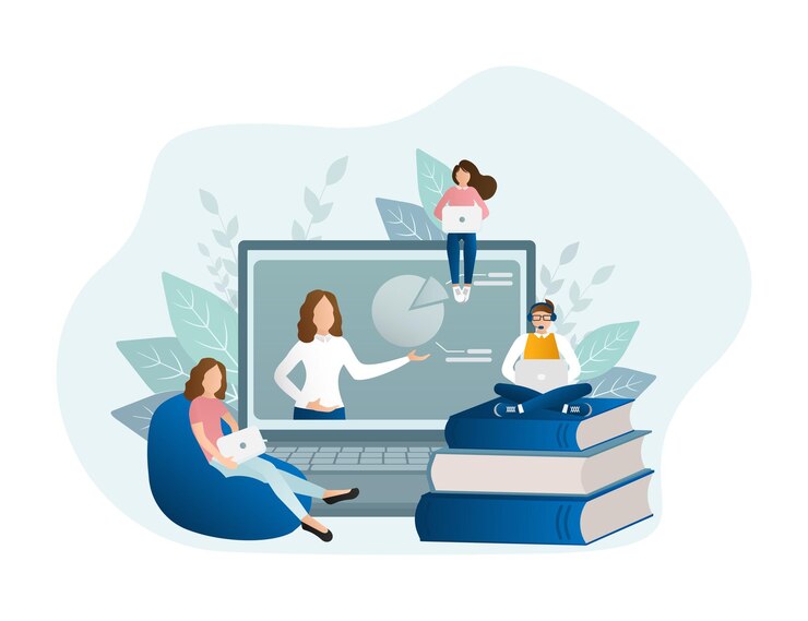 ilustracja edukacji online