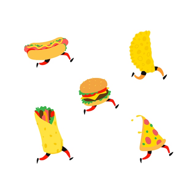 Ilustracja Fast Food.