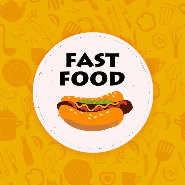 Ilustracja Fast Foodów